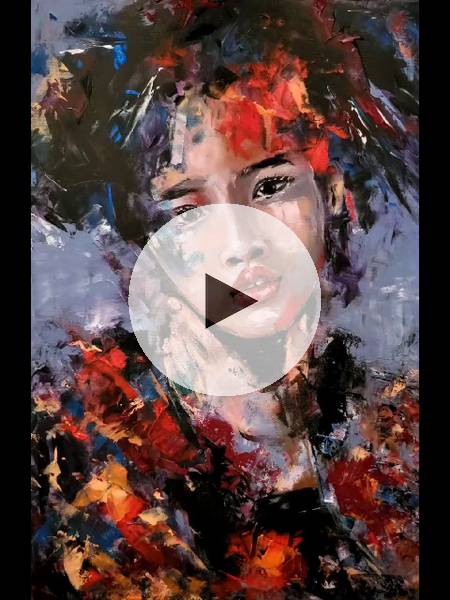 ArteDiAlina.com painting: alcuni dei miei volti colorati